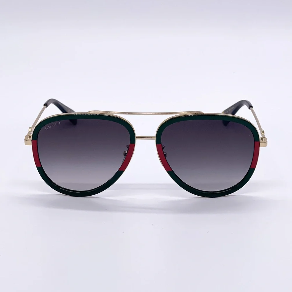 NEW GUCCI GG0062S 003 AVIATOR FRAME SUNGLASSES GUCCI